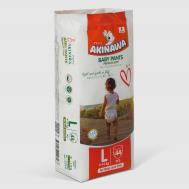 Подгузники-трусики детские  L 9-14 кг 44 шт Akinawa