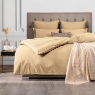 Комплект постельного белья  Миоко бежевый Семейный/дуэт Sleepix