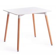 Стол  Modern John белый и коричневый 80х80х75 см TC