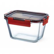 Форма для запекания  прямоугольная высокая с пластиковой крышкой и фиксаторами 1,35 л Simax