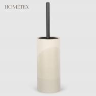 Держатель с ершиком  из керамики белый Hometex