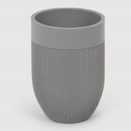 Стакан для зубных щеток  из полирезина насечки Aspire sanitary
