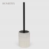 Держатель с ершиком  из керамики баррель Hometex