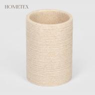 Стакан для зубных щеток  из полирезина бежевый Hometex