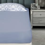 Простыня на резинке  Блюнари синий 180х200+35 см Togas