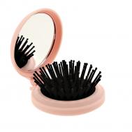 Расчёска для волос с зеркалом  светло-розовая LADY PINK