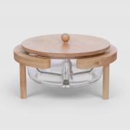 Набор посуды  менажница с крышкой на подставке Ownland