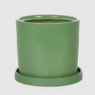 Горшок с поддоном  Лидер №2 оливковый,d-16 см, h-16 см., v-2 л. Гончар