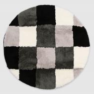 Коврик для ванны  Karo d 100 см шахматы Vonella