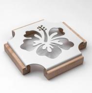 Подставка  под горячее белая 18.5х18.5х2.5 см Gala