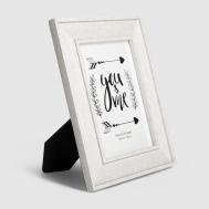 Фоторамка  белая полосы 13х18 см Intco