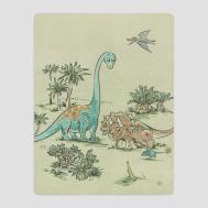 Плед  Динно бежевый/зеленый 150х200 см Togas