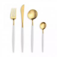 Набор столовых приборов  Goa white gold 6 персон 24 предмета Cutipol