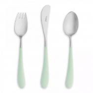 Набор столовых приборов  Alice celadon детский 3 предмета Cutipol