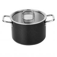 Кастрюля  Comfort glass black 6,7 л 24 см Silampos