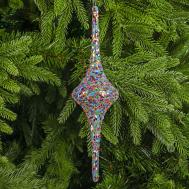 Украшение  стеклянное подвесное 6,5x27 см Yancheng Shiny
