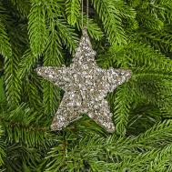 Украшение  стеклянное звезда 10x3x10 см Yancheng Shiny