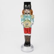 Щелкунчик декоративный  стеклянный с подсветкой 9х9х33 см Yancheng Shiny