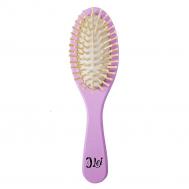 Расчёска массажная  210 деревянная розовая Lei