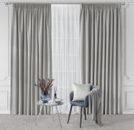 Комплект штор с подхватами  Квентин серый 260x300 см 4 предмета Togas