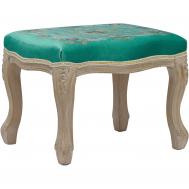 Банкетка  Венеция бирюзовая 56х46х40 см ГЛАСАР