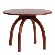 Стол ТС Thonet из вяза и МДФ в цвете  темный орех 100х75 см TC