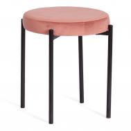 Табурет ТС Revo коралловый с черными ножками 44х44х47 см TC