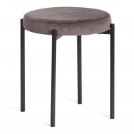 Табурет ТС Revo темно-серый с черными ножками 44х44х47 см TC