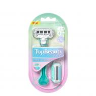 Бритва женская  1 бритва и 2 сменные кассеты Topbeauty Paris