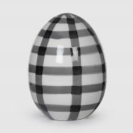 Яйцо  черно-белое керамическое 11,9х16,4 см Dekor pap
