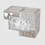 Фоторамка  деревянная 19,5х10,5х14 см Dekor pap