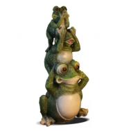 Фигура садовая  лягушата 15х10х30 см Полиформ