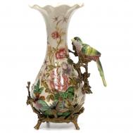 Ваза  с птичкой 22x17x34 см (A1151EHC/HX1919) ГЛАСАР