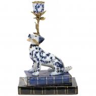 Подсвечник  собачка смотрит влево 17х11х26 см (F1349EH/2/QEN396G) ГЛАСАР