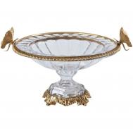 Чаша  с бабочками hgl328/2 43х34х24 см ГЛАСАР