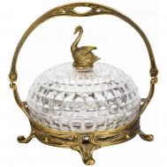 Конфетница  с лебедем 21х18х19 см HGL483S/1 ГЛАСАР