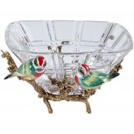 Чаша  с птичками hgl488/1 29х27х15 см ГЛАСАР