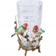 Ваза  с птичками 21х19х27 см hgl490 ГЛАСАР