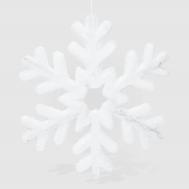 Снежинка подвесная  белая 40x2,5x40 см James arts