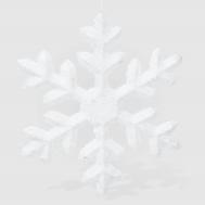 Снежинка подвесная  белая 25x2x25 см James arts