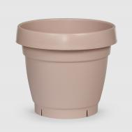 Горшок  Manolya с поддоном 24 см кремовый Polimod