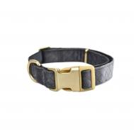 Ошейник для собак  velvet l графит Foxie