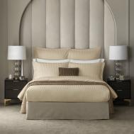 Комплект постельного белья  Ларье Двуспальный кинг сайз экрю Togas