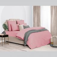Комплект постельного белья  Лорено Двуспальный евро розовый Dome