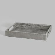 Поднос  Боррас серый прямоугольный 25х35х5 см Togas