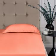 Простыня на резинке  Орнелла оранжевый 160х200+30 см Estia