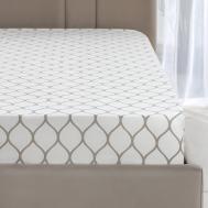 Простыня на резинке  Харди бежевый 180х200+30 см PRIME PRIVE