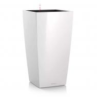 Кашпо  cubico 40см белый блестящий с автополивом LECHUZA