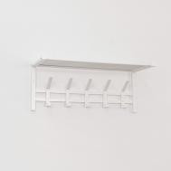 Вешалка с полкой  Торонто 21 белая ЗМИ