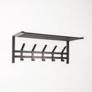 Вешалка с полкой  Торонто 21 чёрная ЗМИ